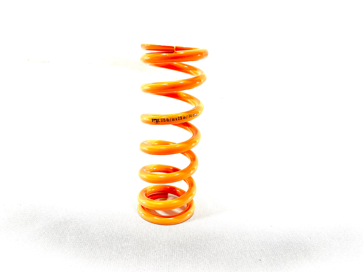 FOX SLS Coil Rear Shock Spring - 375 lb. x 2.9" / 74mm Stroke, Orange