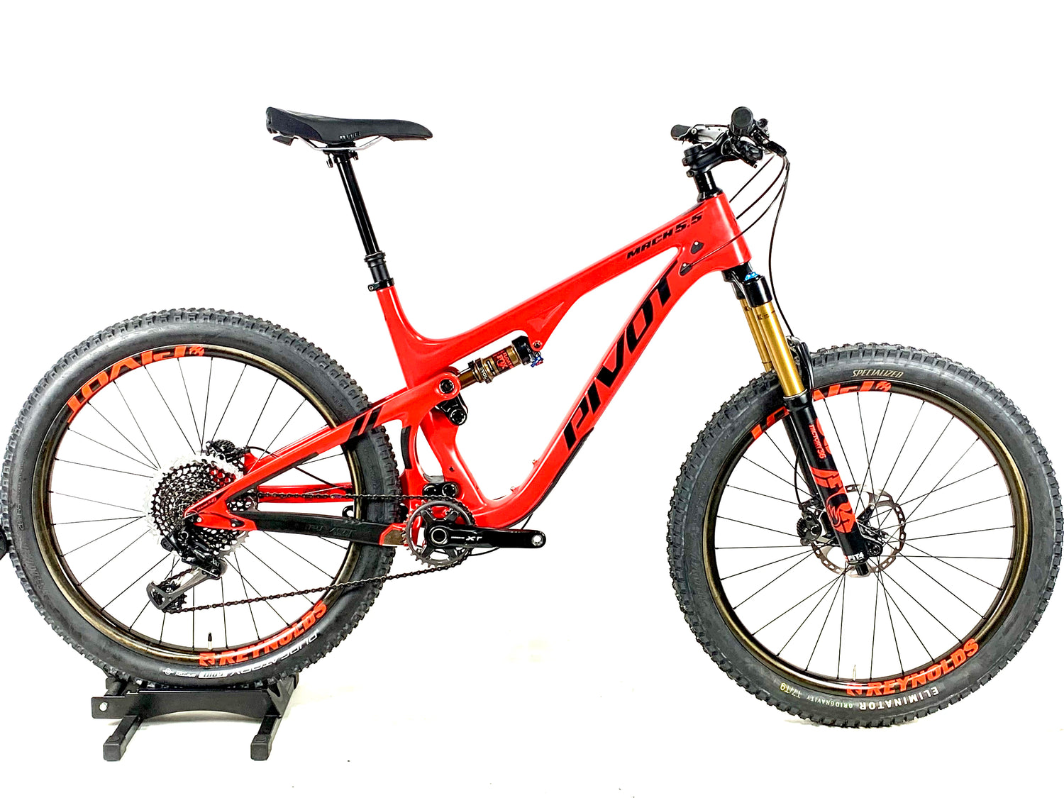 2018 Pivot Mach 5.5 Carbon 27.5 XX1 Eagle 12 Speed Reynolds Carbon Wheels Size: Large