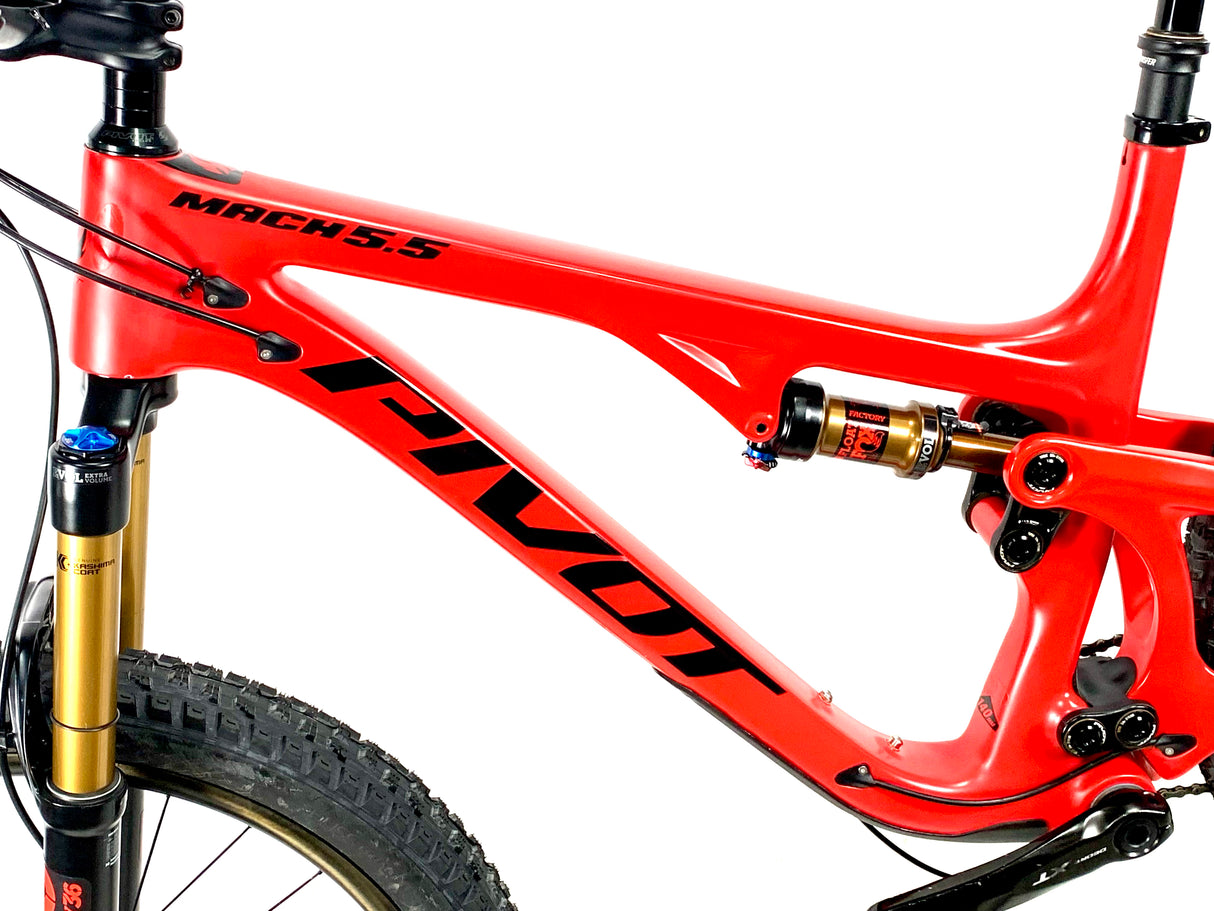 2018 Pivot Mach 5.5 Carbon 27.5 XX1 Eagle 12 Speed Reynolds Carbon Wheels Size: Large