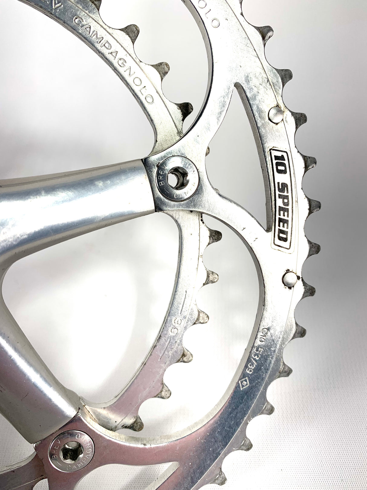 Campagnolo Record 10 -Speed Crankset 53/39t Chainrings 175mm Square Taper