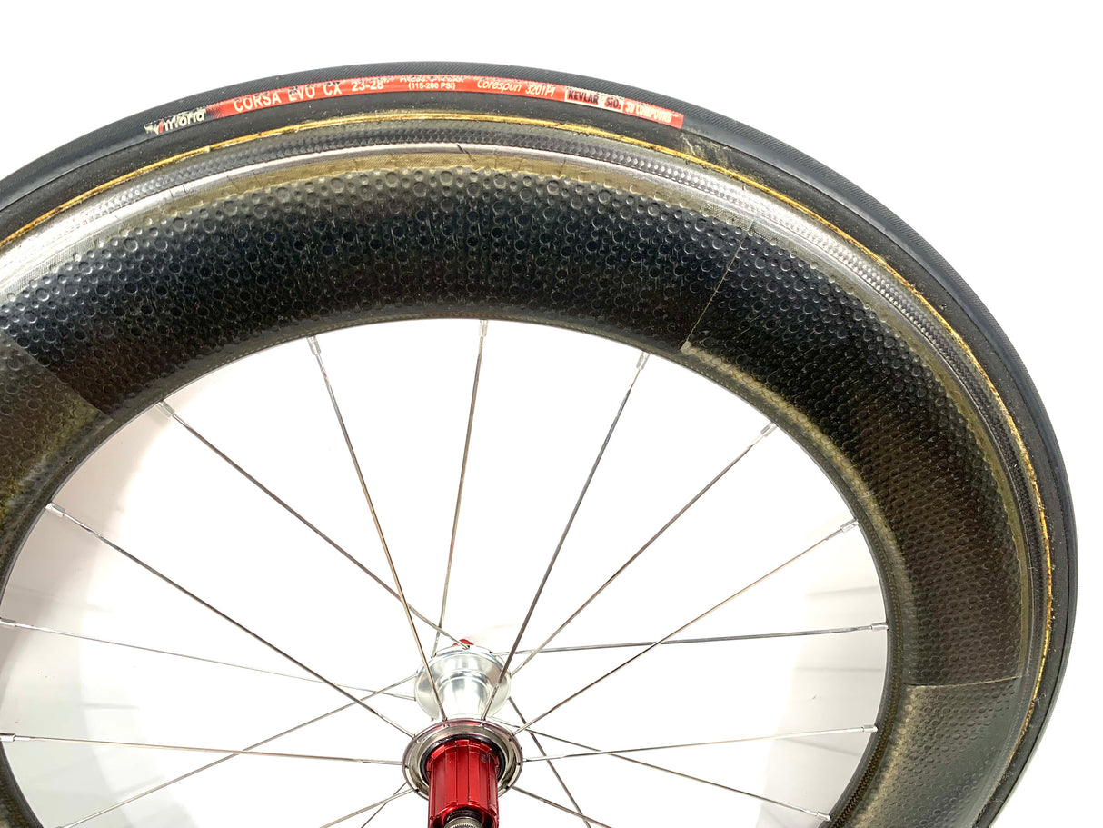 ZIPP 808 Firecrest Carbon Tubular Wheelset Shimano/Sram 9/10spd