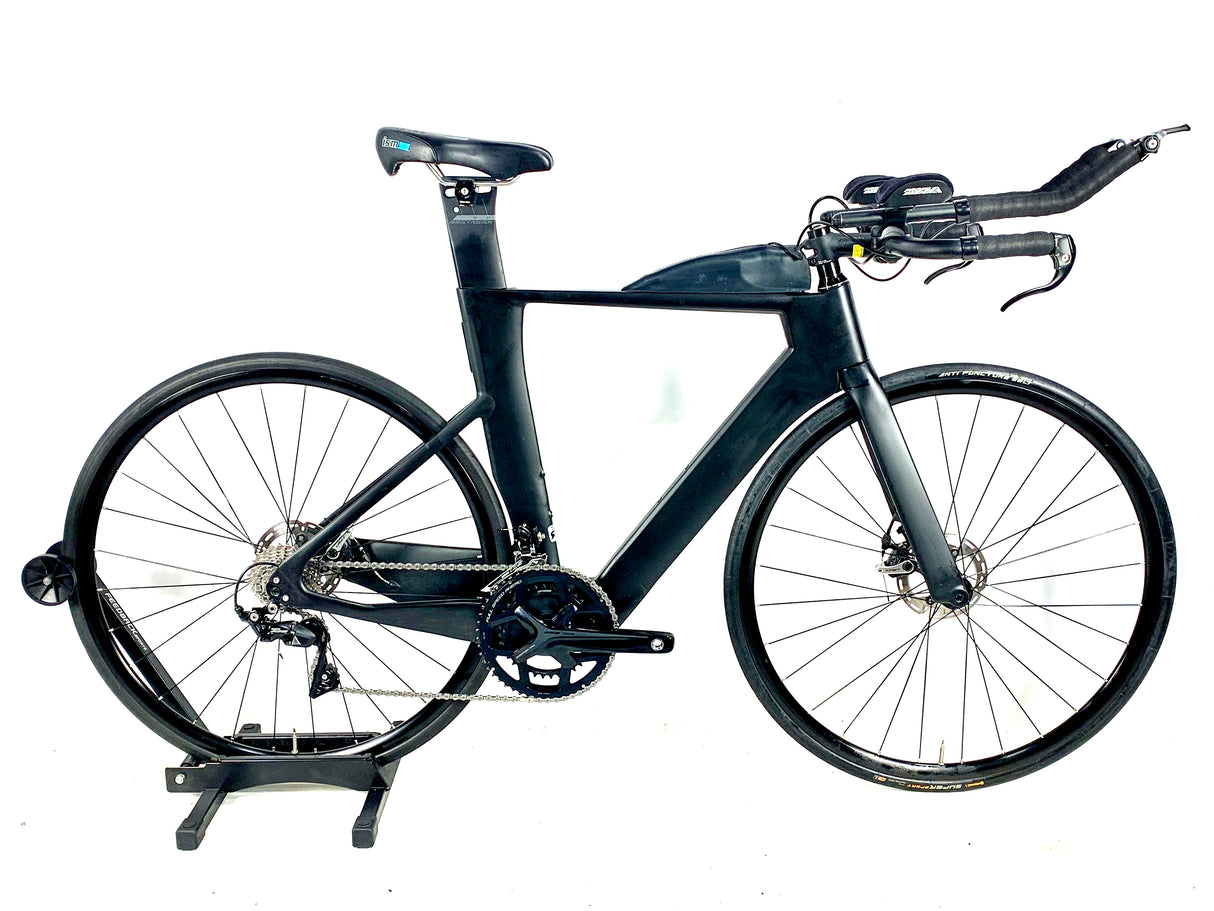 2020 Quintana Roo PRfour Tri Carbon 105 11 Speed Shimano Wheels Size: 52cm