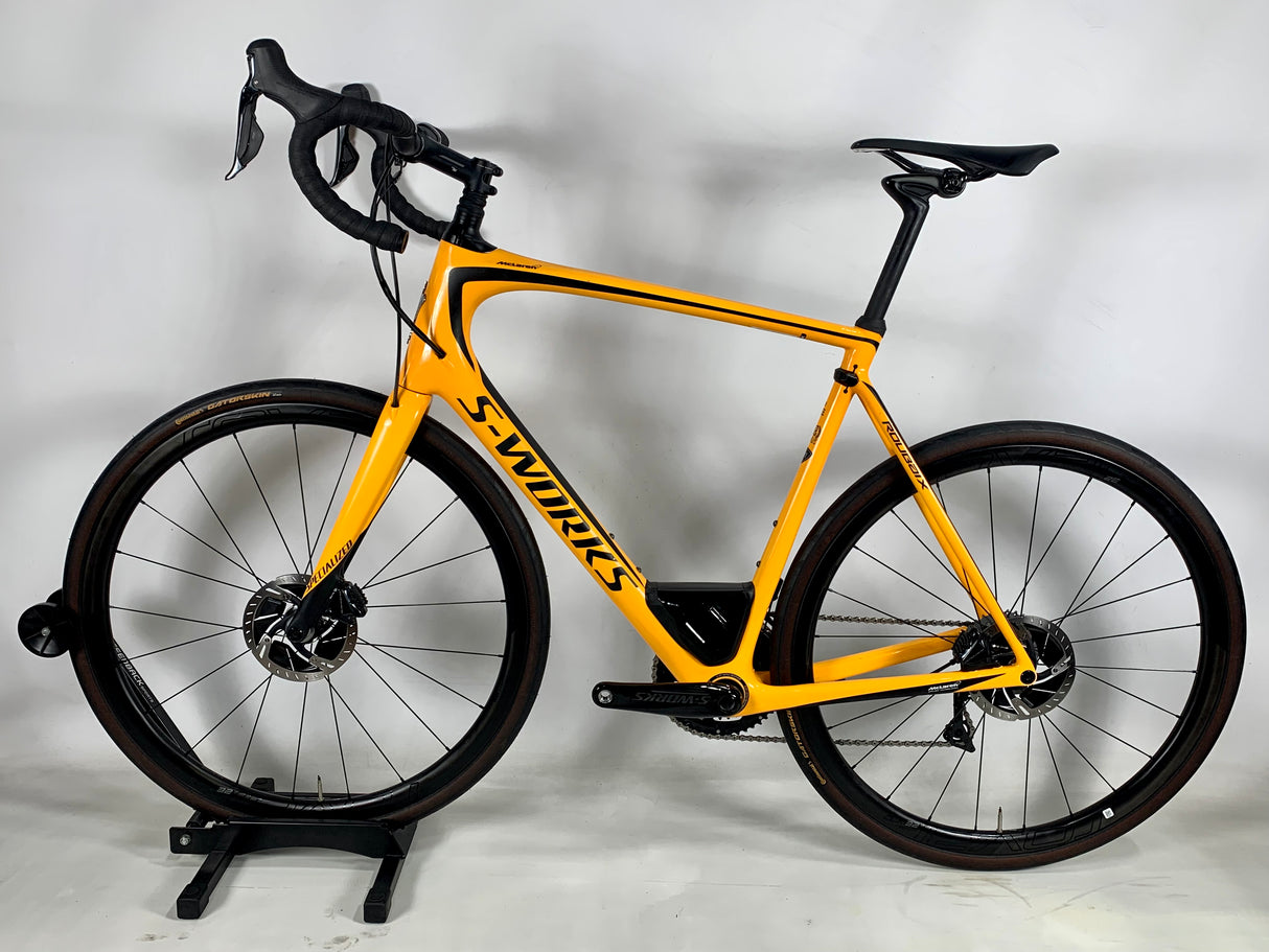 2018 Specialized S-Works Roubaix Dura Ace Di2 11 Speed Roval Carbon Wheels Size: 61cm