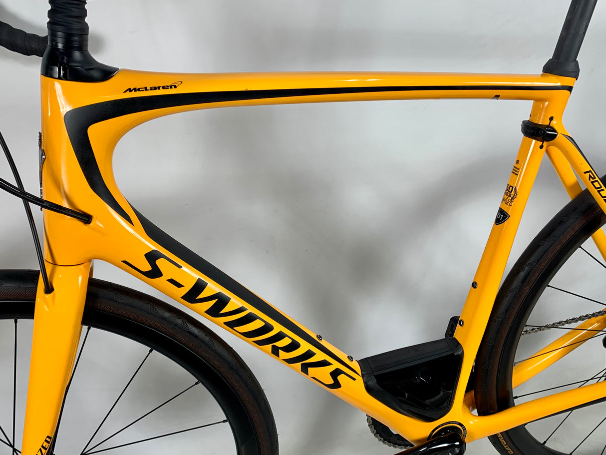 2018 Specialized S-Works Roubaix Dura Ace Di2 11 Speed Roval Carbon Wheels Size: 61cm