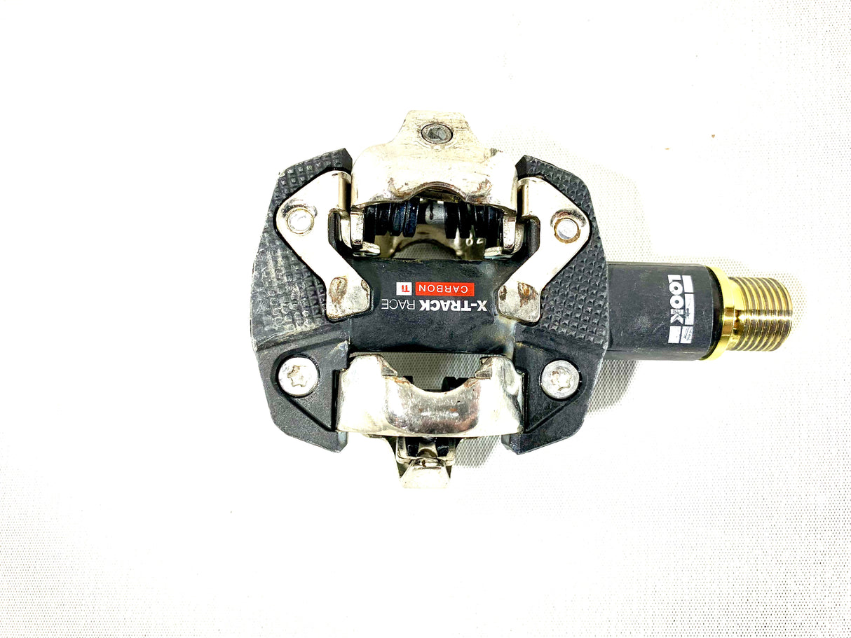 Look X-Track Race Titanium and Carbon Clipless MTB Pedals 9/16 Spindle(Preowned)