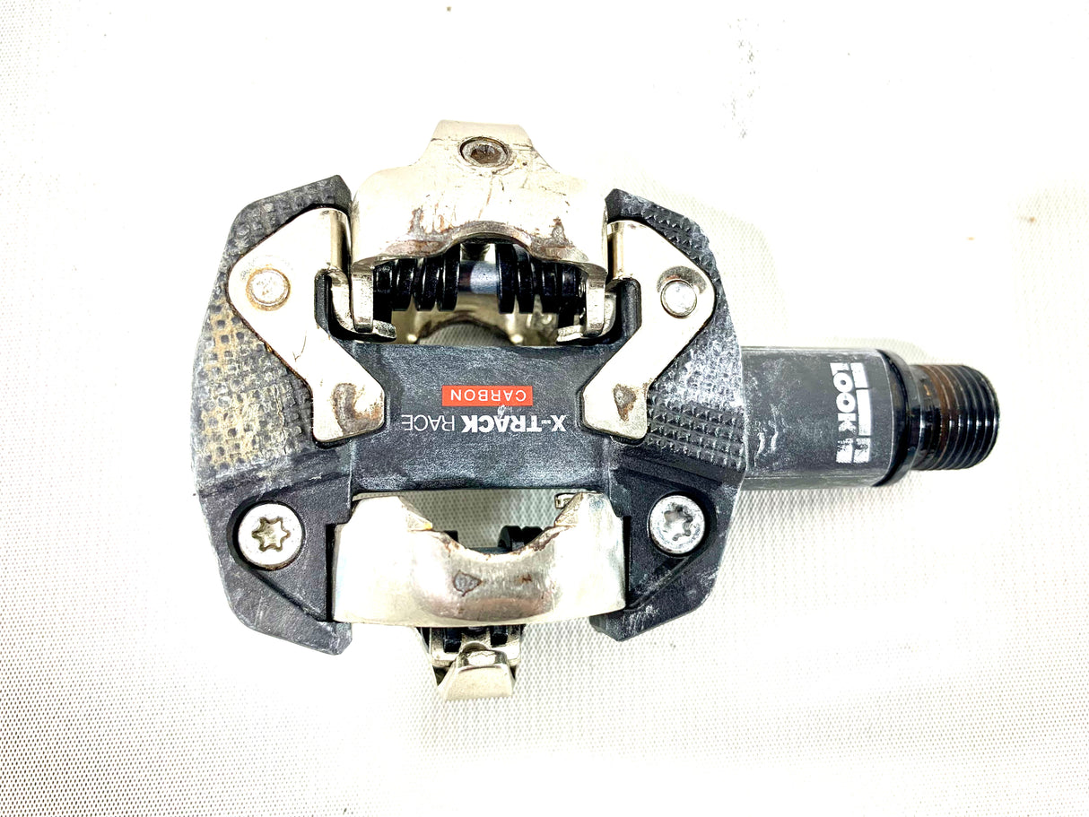Look X-Track Race Carbon Clipless MTB Pedals 9/16 Spindle(Preowned)