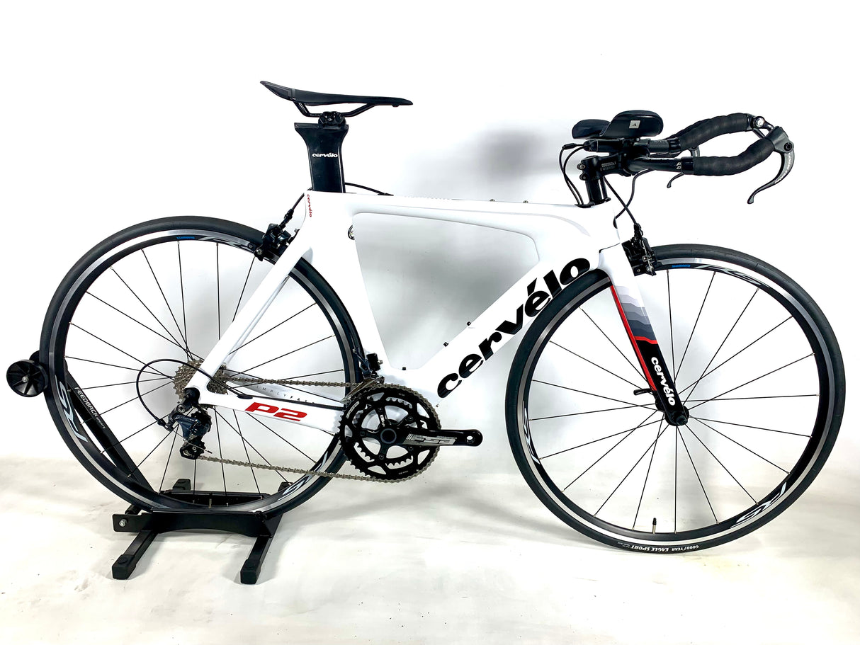 2016 Cervelo P2 Carbon Ultegra/ 105 11 Speed Components Shimano Wheels Size: 48cm