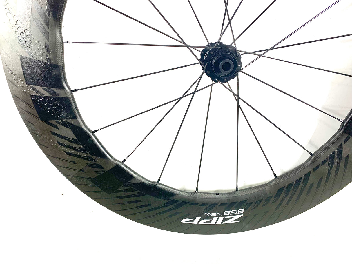 ZIPP 858 NSW Front Disc Carbon Wheel Tubeless Center Lock Disc 700c Hookless