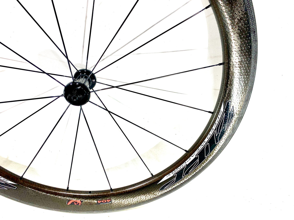 Zipp 404 Firecrest Carbon Clincher Wheelset Rim Brake Shimano/SRAM 10/11 Speed (Preowned)