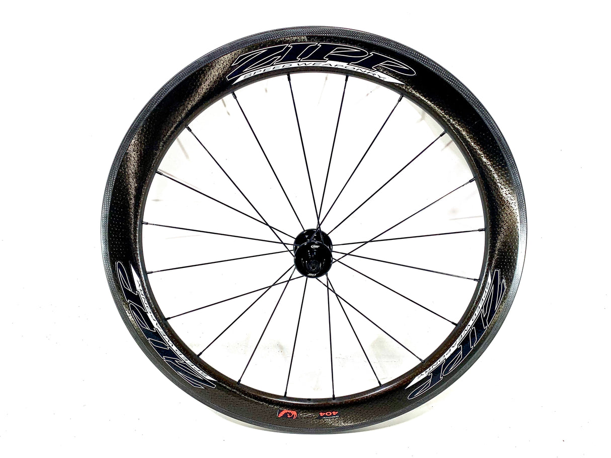 Zipp 404 Firecrest Carbon Clincher Wheelset Rim Brake Shimano/SRAM 10/11 Speed (Preowned)