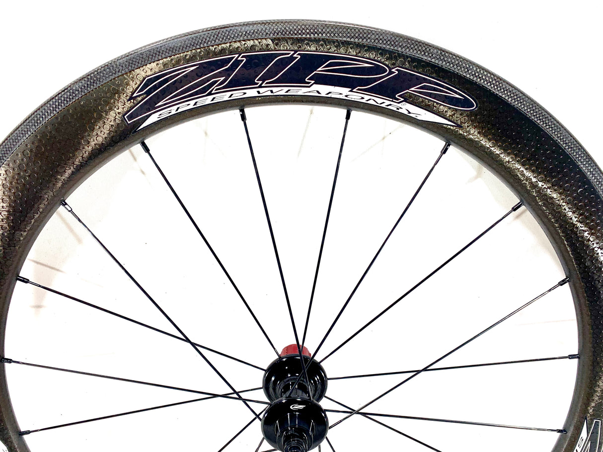 Zipp 404 Firecrest Carbon Clincher Wheelset Rim Brake Shimano/SRAM 10/11 Speed (Preowned)