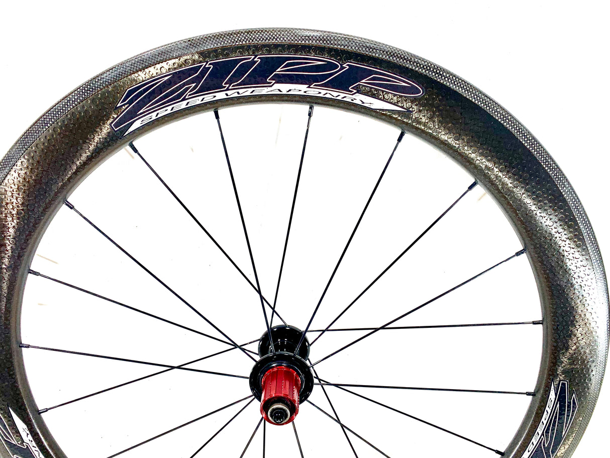 Zipp 404 Firecrest Carbon Clincher Wheelset Rim Brake Shimano/SRAM 10/11 Speed (Preowned)