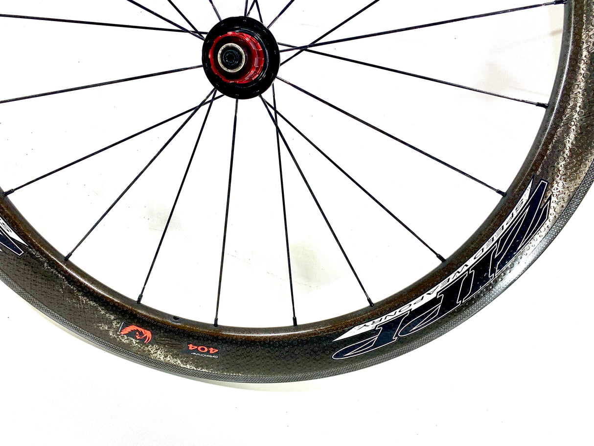 Zipp 404 Firecrest Carbon Clincher Wheelset Rim Brake Shimano/SRAM 10/11 Speed (Preowned)