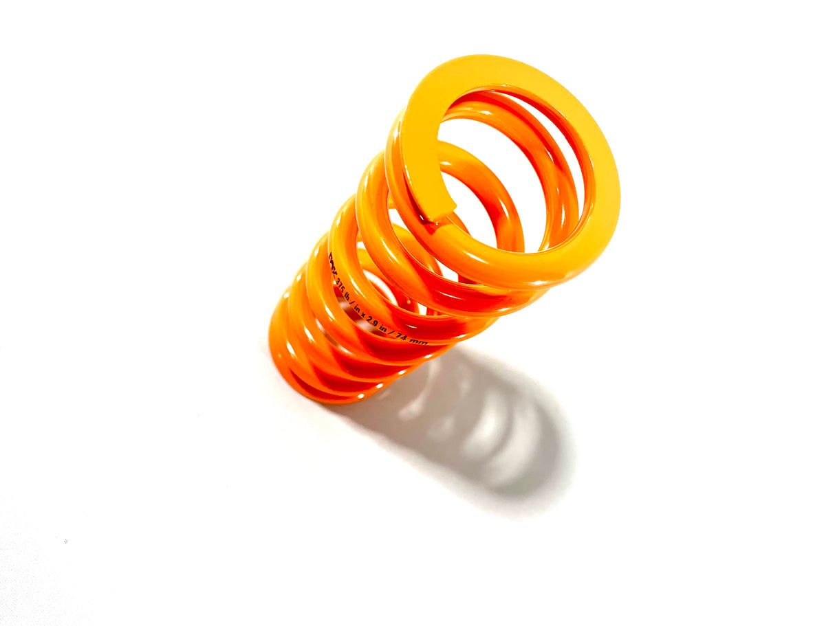 FOX SLS Coil Rear Shock Spring - 375 lb. x 2.9" / 74mm Stroke, Orange
