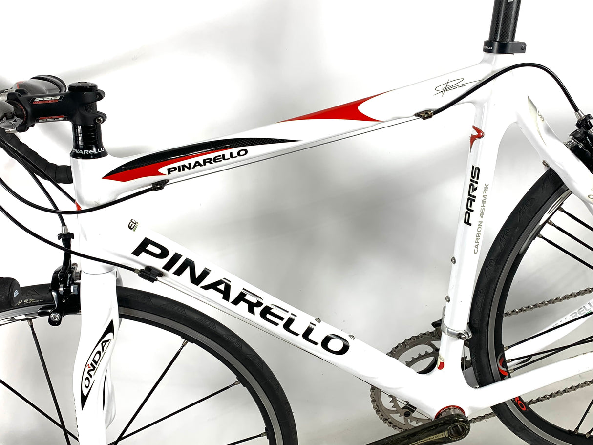 Pinarello Paris Carbon Campagnolo Record 10 Speed Campy Alloy Wheels Size: 55cm
