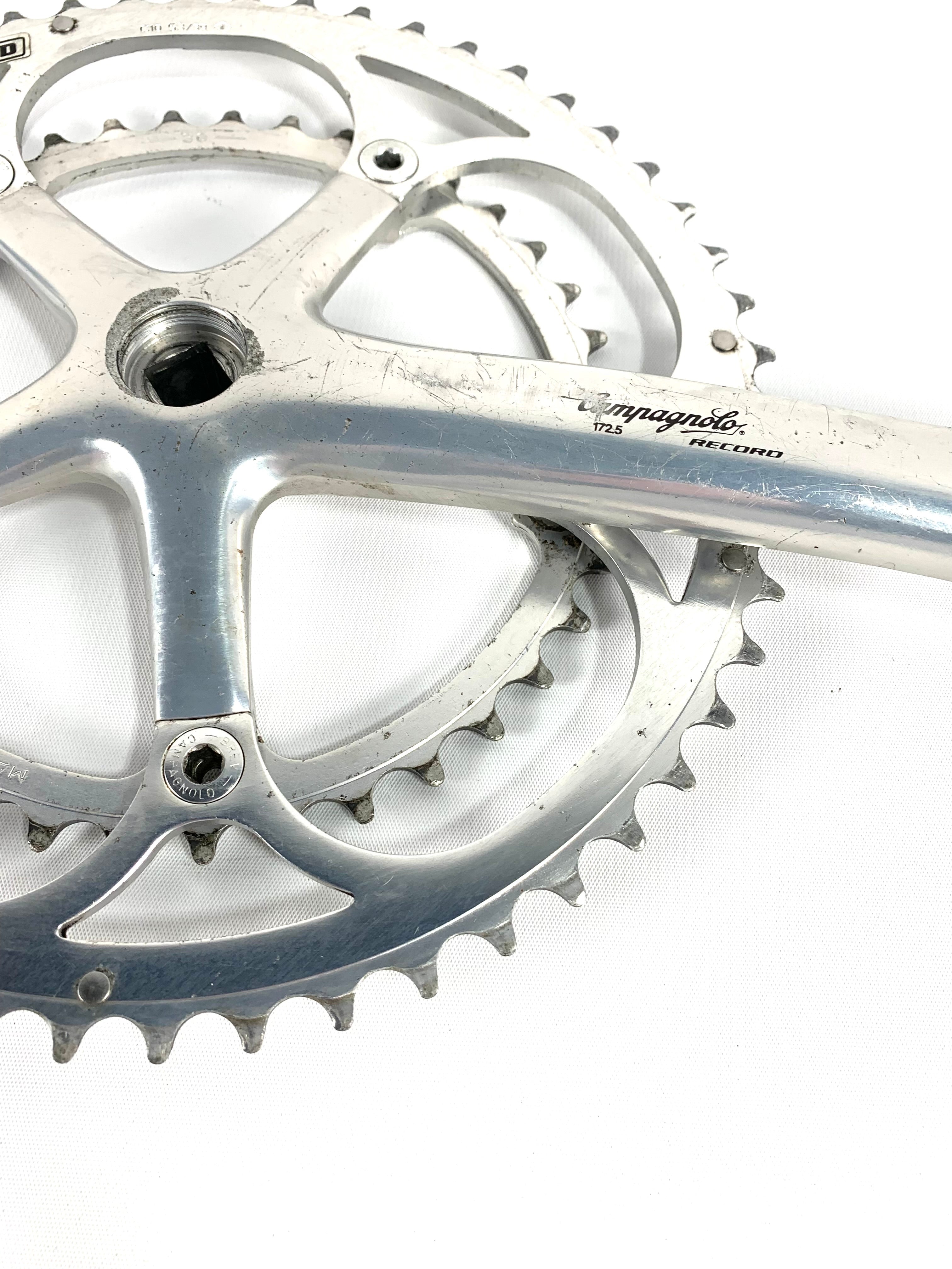 高価値 Campagnolo Record 10 -Speed Crankset 53/39t Chainrings 175mm パーツ