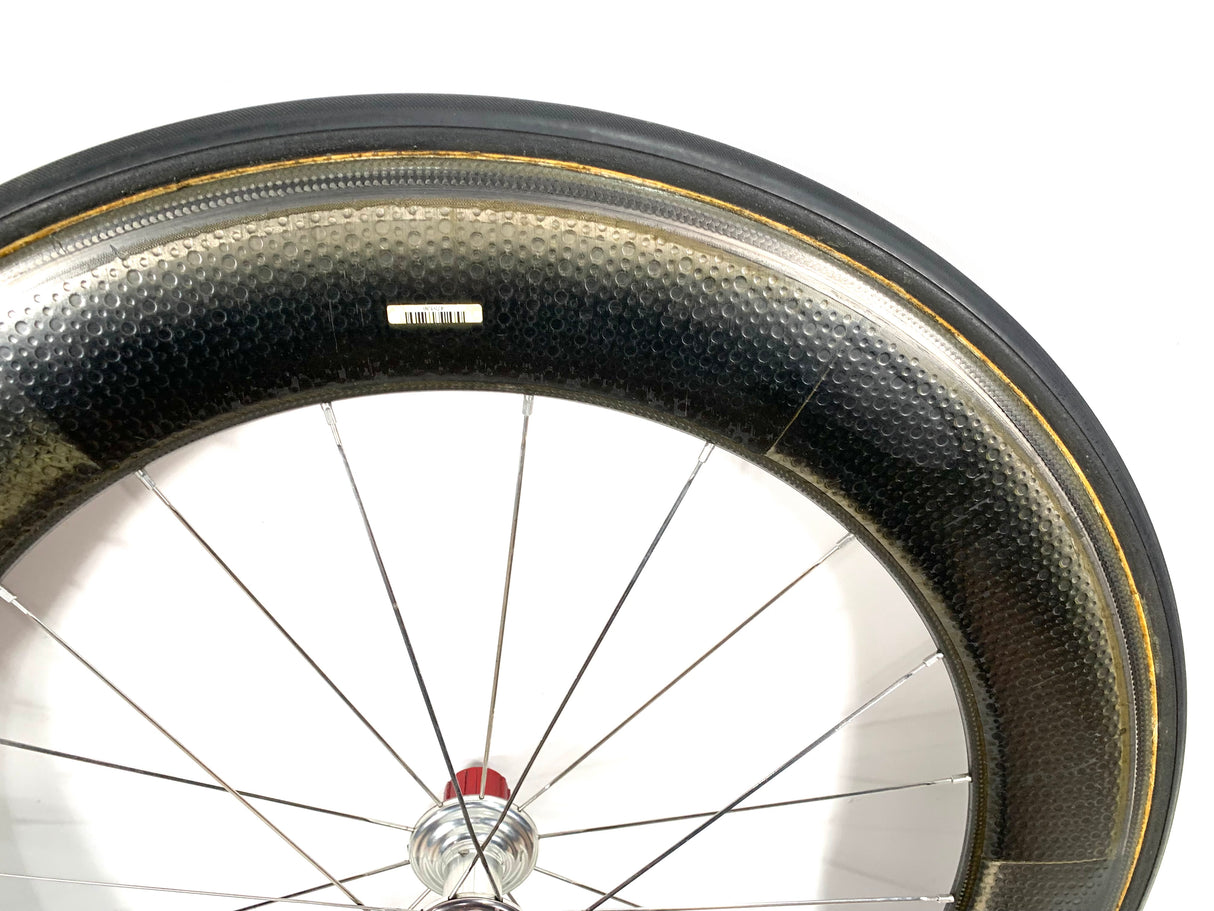 ZIPP 808 Firecrest Carbon Tubular Wheelset Shimano/Sram 9/10spd
