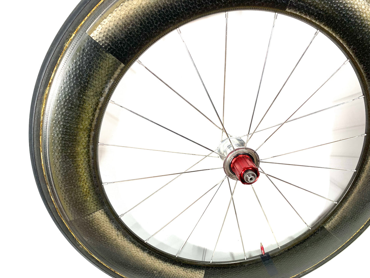 ZIPP 808 Firecrest Carbon Tubular Wheelset Shimano/Sram 9/10spd