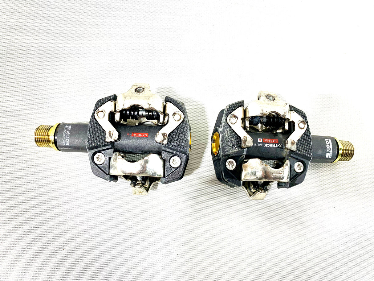 Look X-Track Race Titanium and Carbon Clipless MTB Pedals 9/16 Spindle(Preowned)