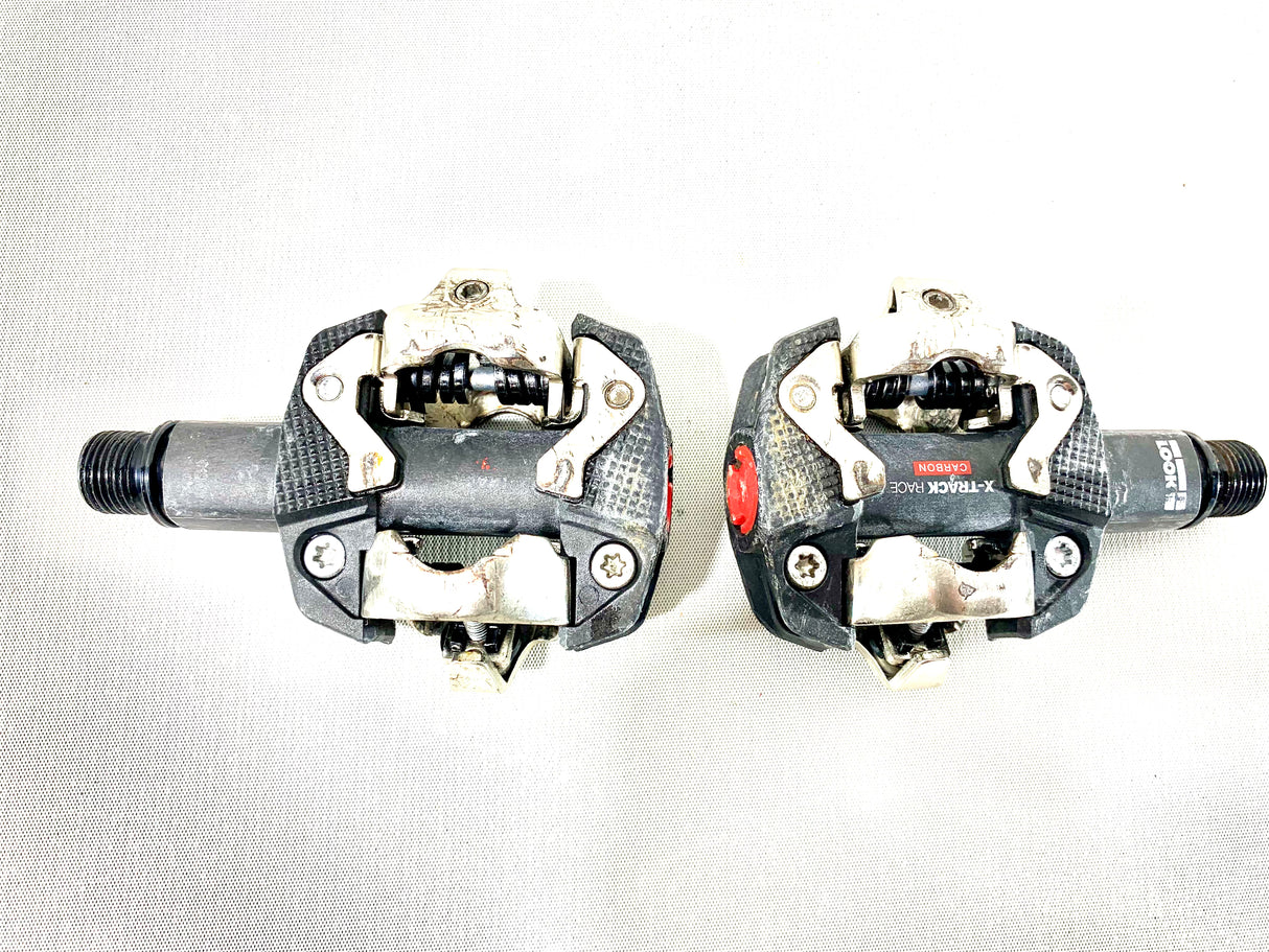 Look X-Track Race Carbon Clipless MTB Pedals 9/16 Spindle(Preowned)
