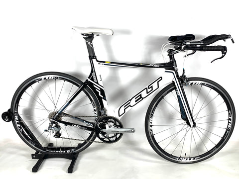 2012 Felt B16 Carbon Tri Shimano Ultegra 2x10 Speed Felt Alloy Wheels Size: 54cm