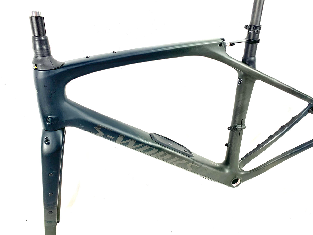 2023 Specialized S-Works Diverge STR Frameset Satin Forest Green Size: 58cm