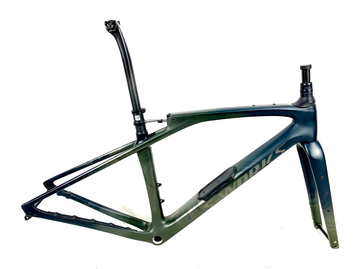 2023 Specialized S-Works Diverge STR Frameset Satin Forest Green Size: 54cm