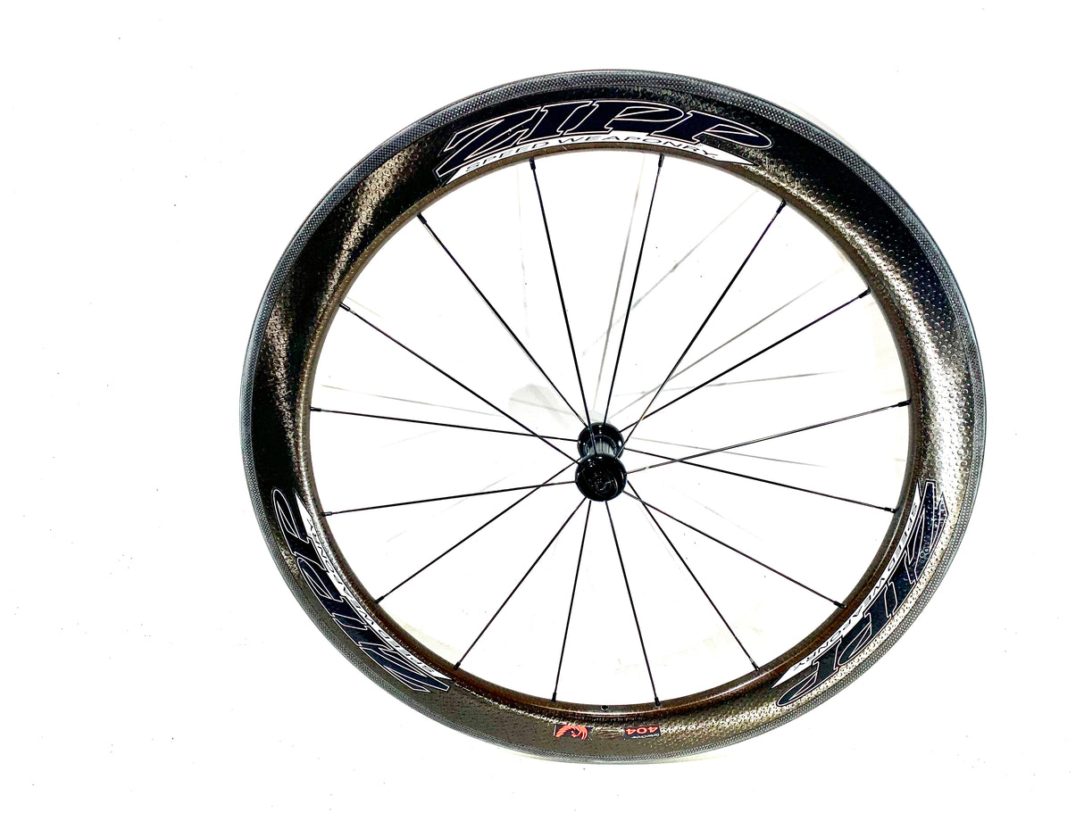 Zipp 404 Firecrest Carbon Clincher Wheelset Rim Brake Shimano/SRAM 10/11 Speed (Preowned)