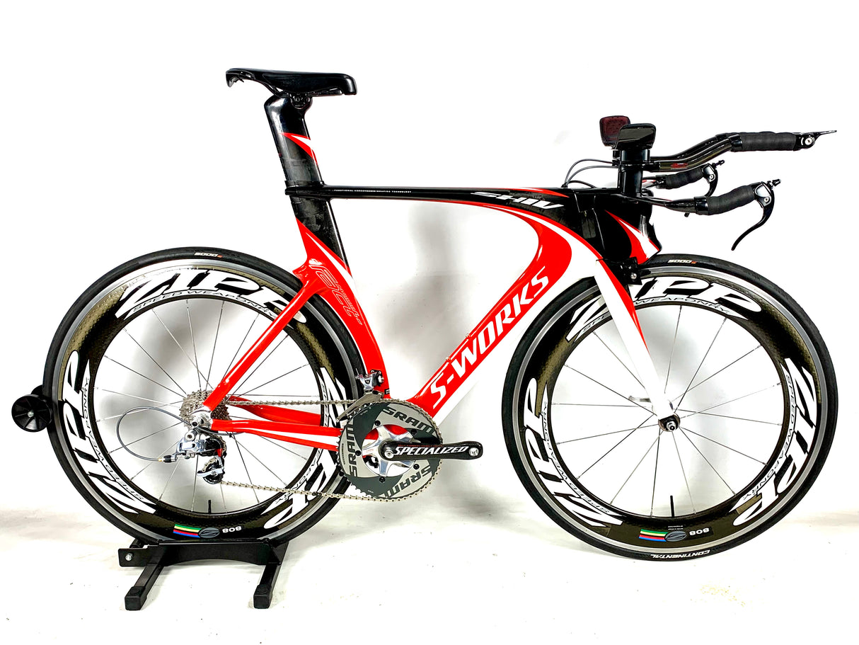 Specialized S-Works Shiv Carbon SRAM Red 10 Speed ZIPP 808 Wheels Size Medium