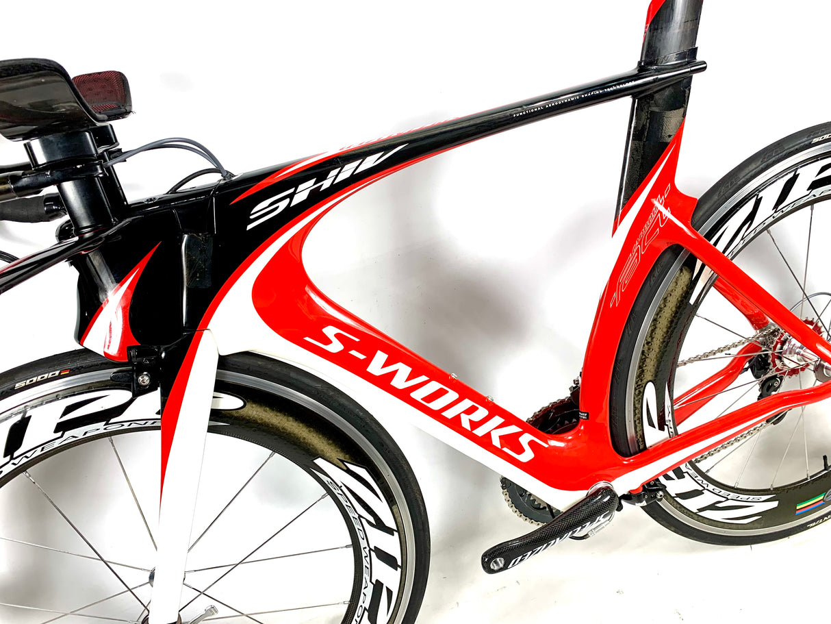 Specialized S-Works Shiv Carbon SRAM Red 10 Speed ZIPP 808 Wheels Size Medium