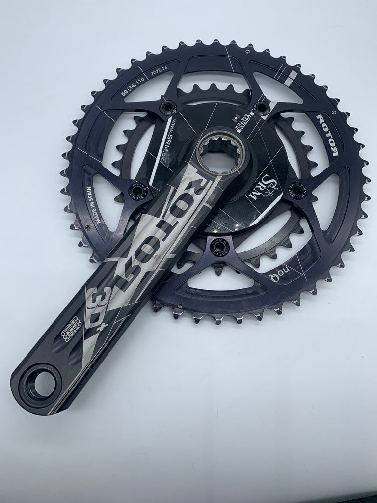 server kroeg Ongehoorzaamheid SRM Rotor Power Meter 50/34t Rotor Chainrings Crankset 165mm 11 Speed –  Orange County Cyclery