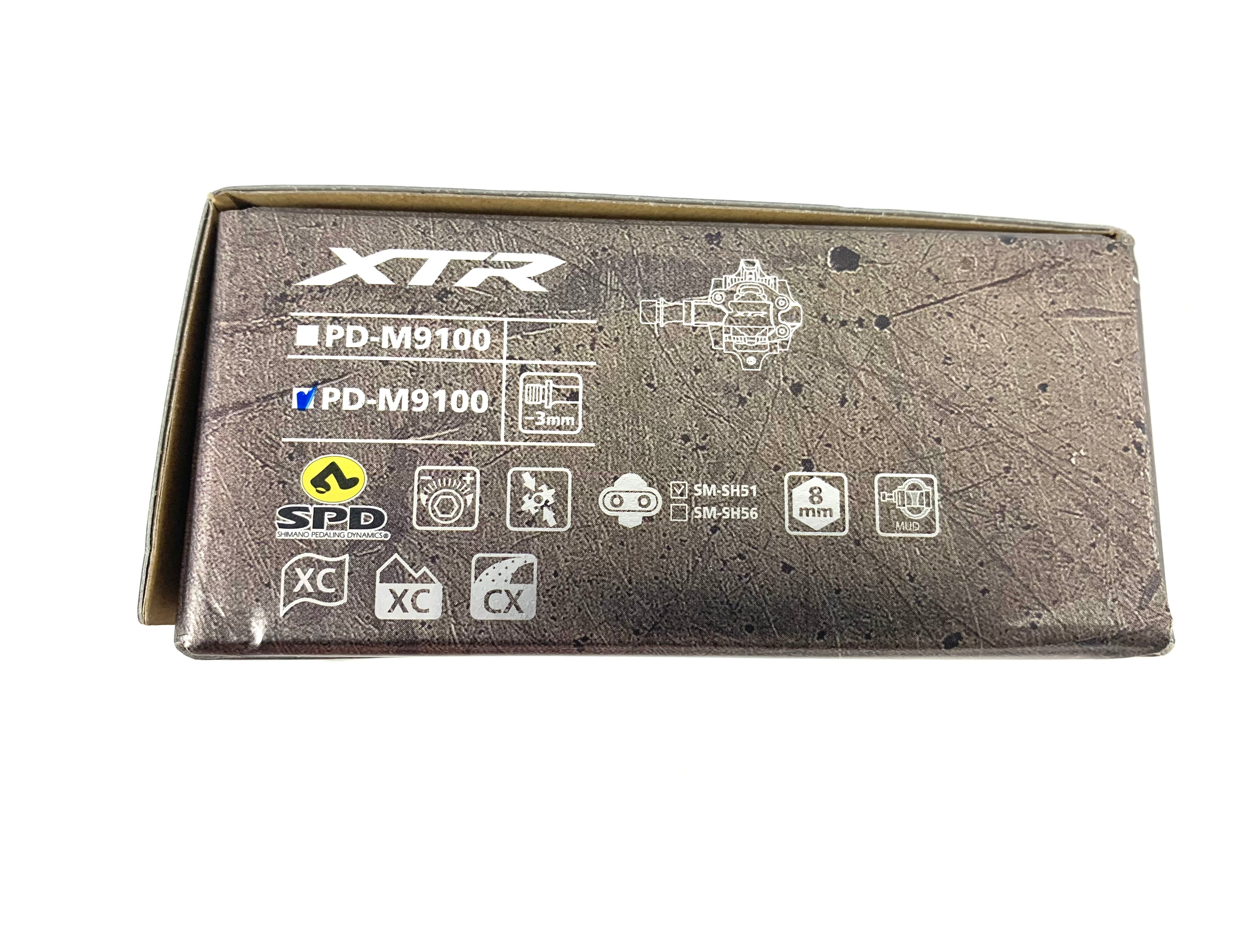 Shimano XTR PD-M9100 Clipless Mountain Bike Pedals 9/16 Short -3