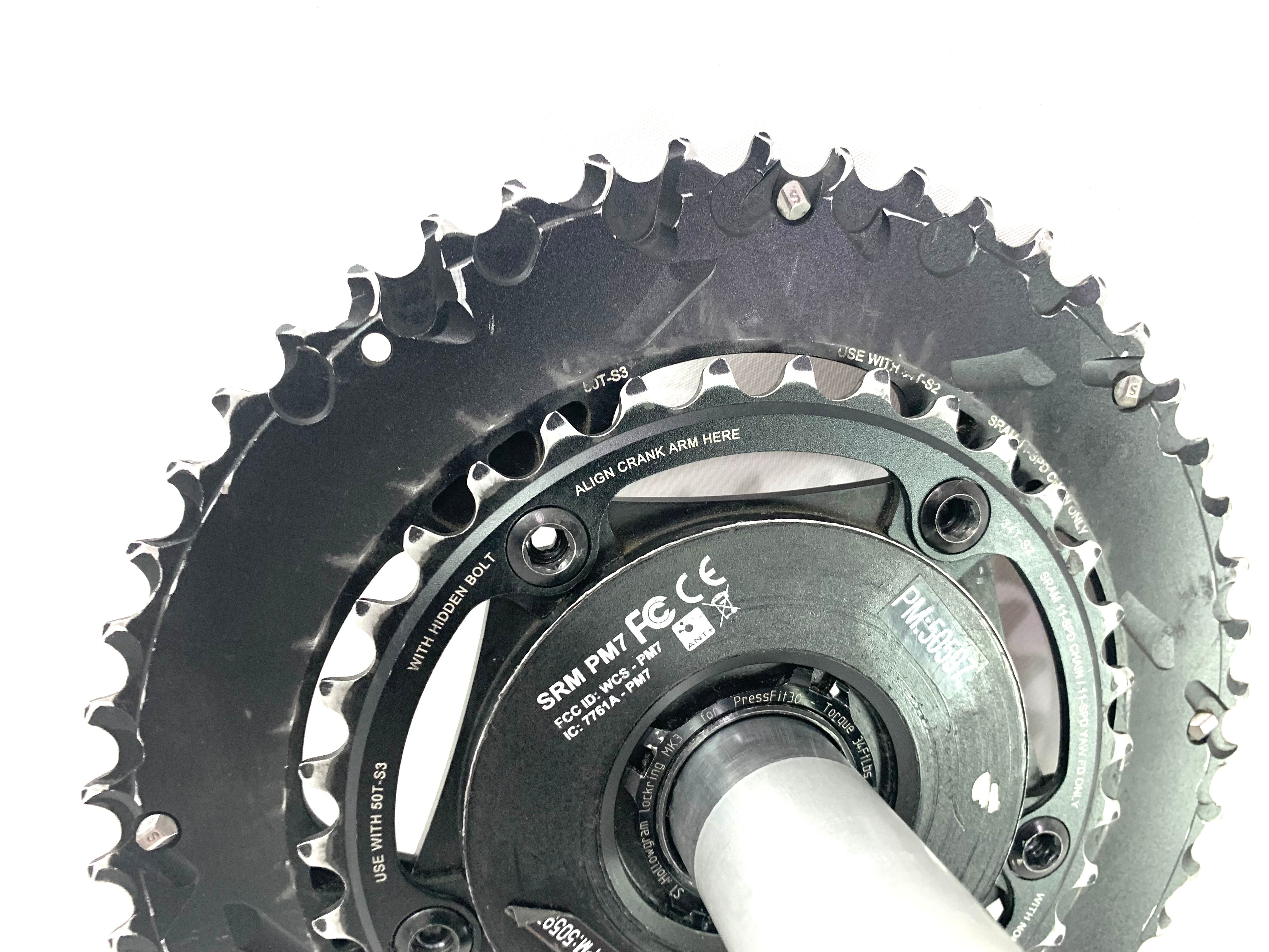SRM bb30 Cannondale パワーメーター セット Cannondale Si SRM Power Meter Crankset 50/34t Sram Chainrings